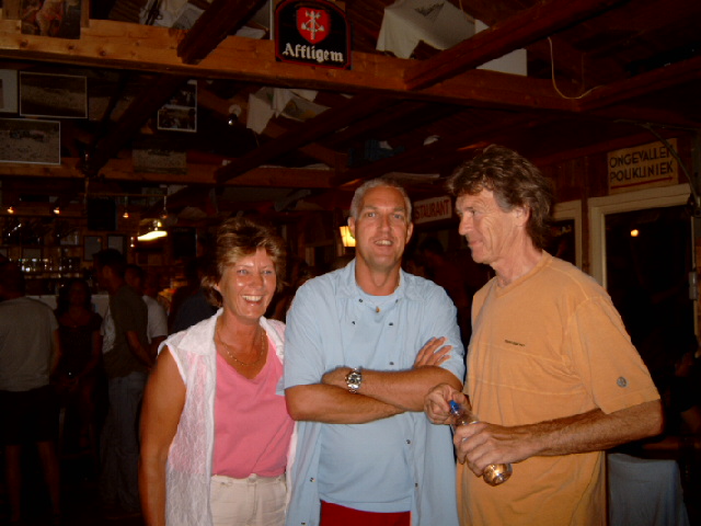 Rinus Gerritsen with Marjolein and Casper Roos at Pier 32 jamsession August 05, 2004
